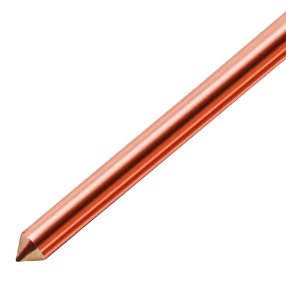 แท่งกราวด์ชุบทองแดง (copper bonded ground rod) มาตรฐานงานระบบสายดิน แท่งกราวด์ชุบทองแดง (copper bonded ground rod) มาตรฐานงานระบบสายดิน